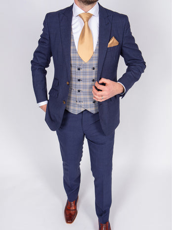 blue-check-slim-wedding-suit-hire-belfast