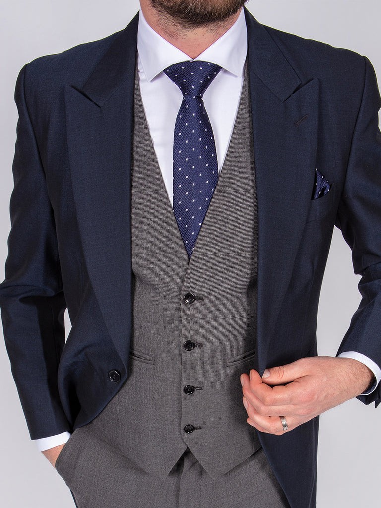 Tailcoat Suit Hire Belfast Wedding Party Navy Blue