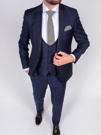 slim-fit-blue-check-suit-hire-belfast
