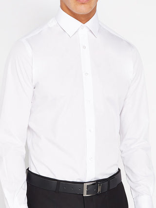 mens white formal shirts