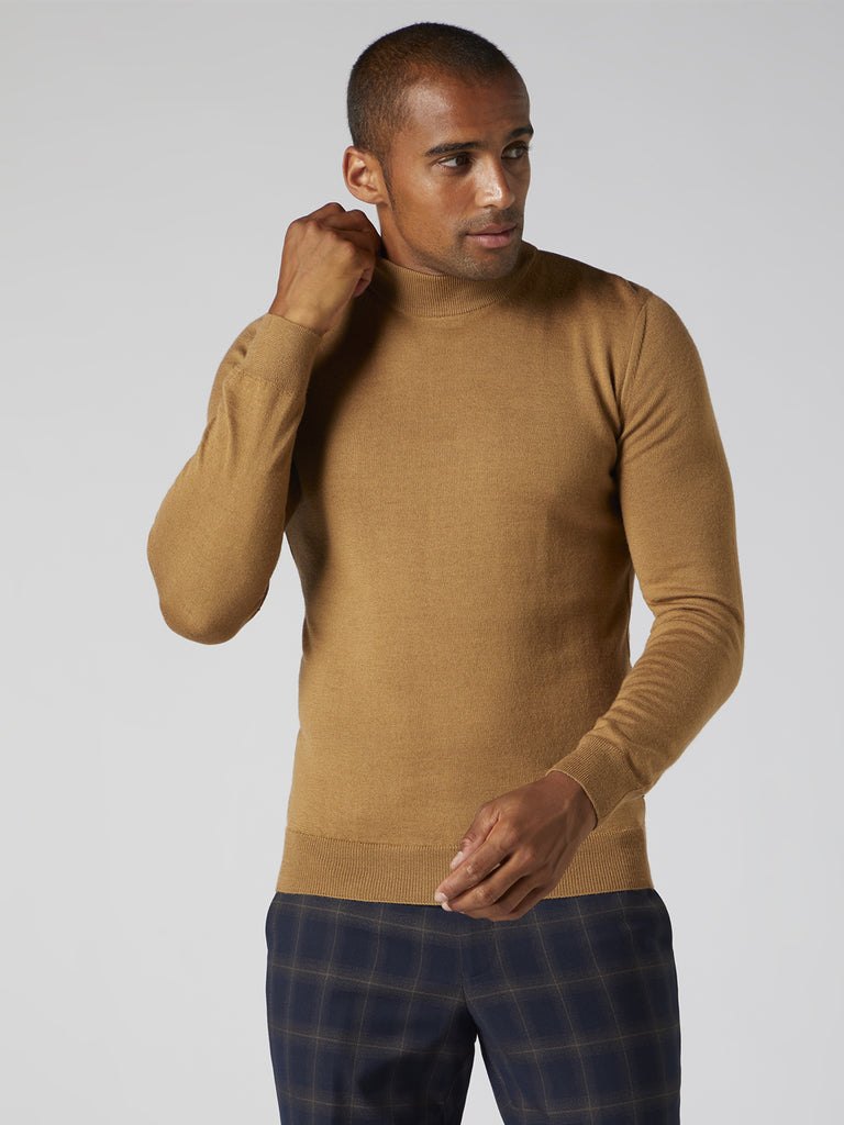 Mustard roll shop neck mens