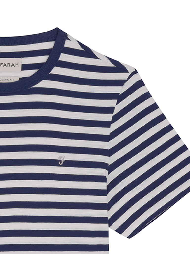 Farah - T-Shirt Blue Stripes