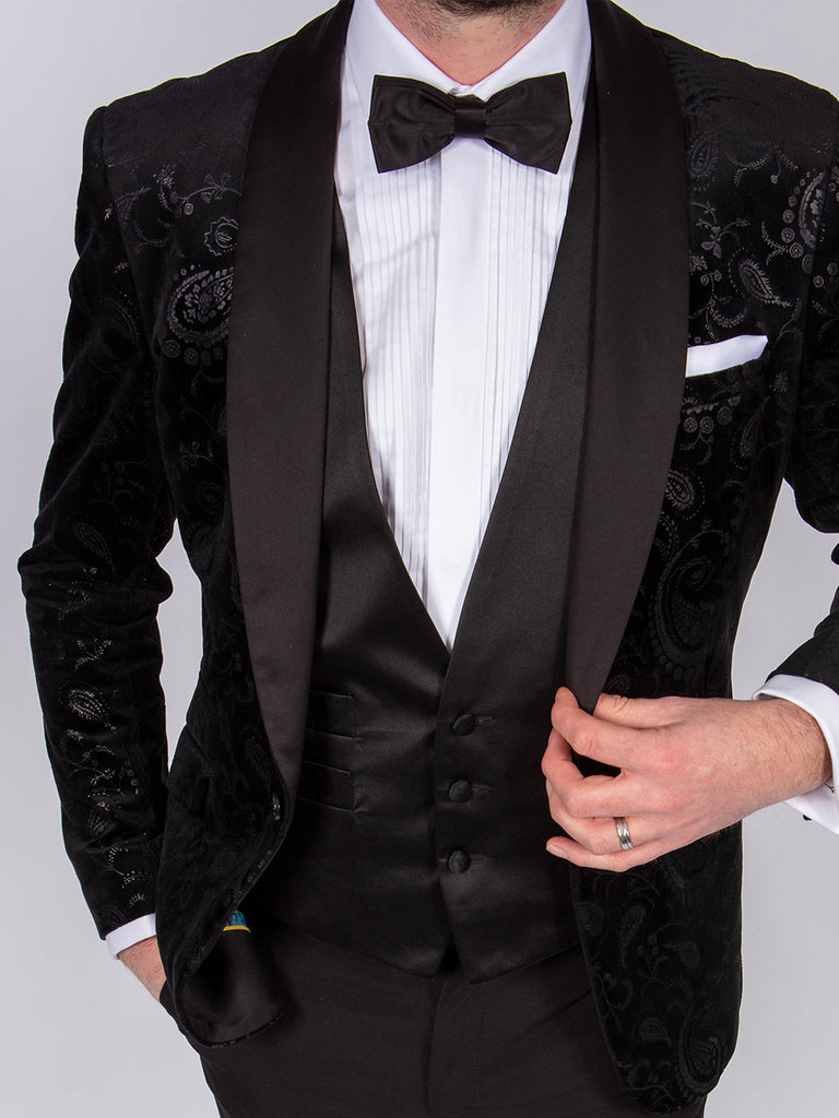 Suit Hire Belfast Bangor Newtownards Formal Black Velvet