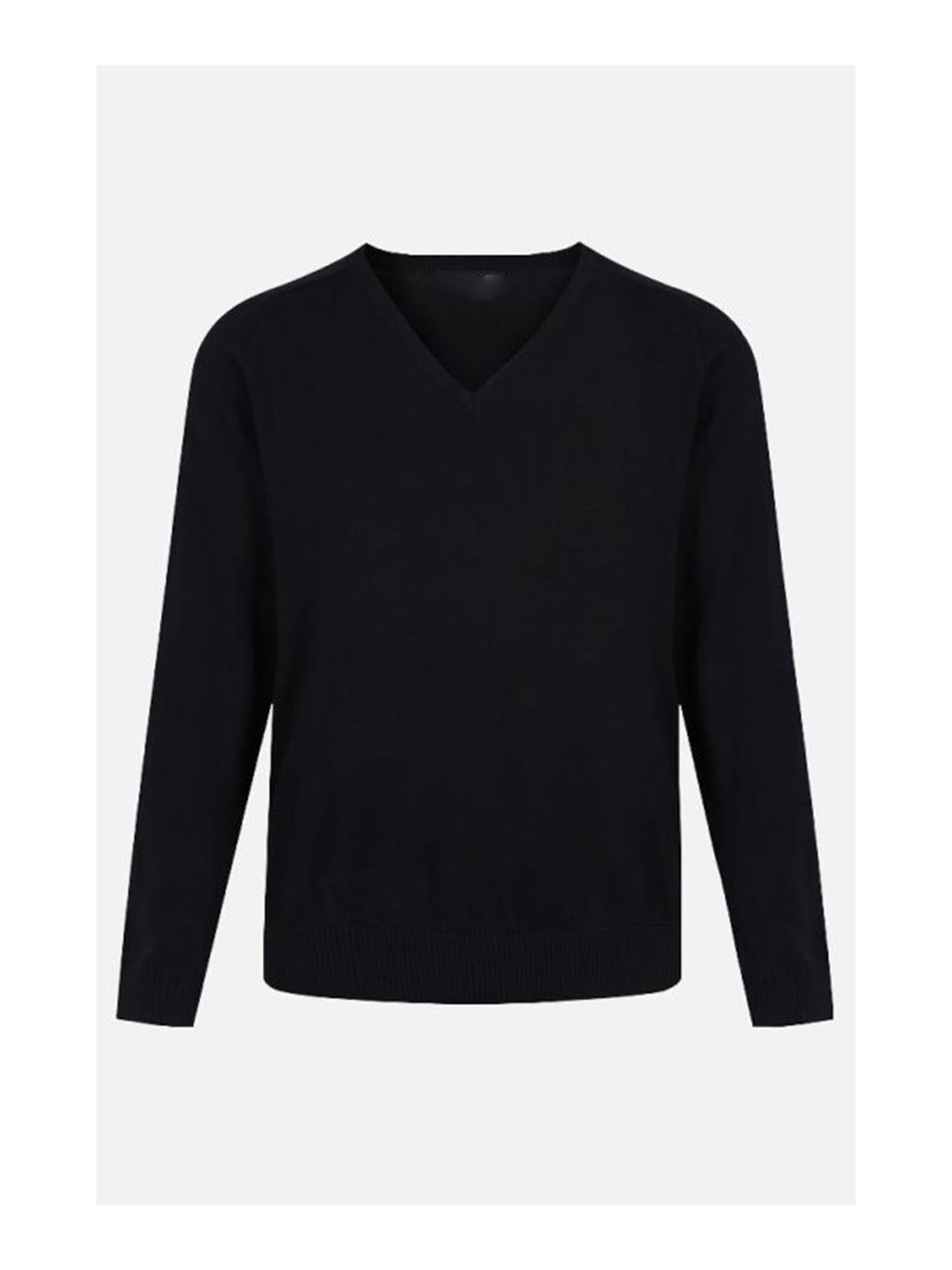 Boys black v hot sale neck jumper