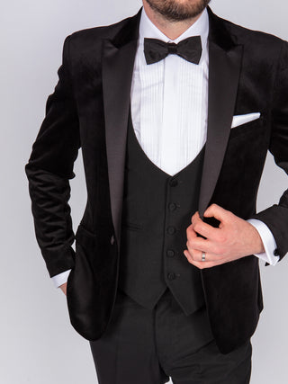 black-velvet-tuxedo-wedding-suit-hire-belfast