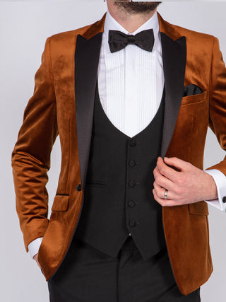 brown-velvet-tuxedo-wedding-suit-hire-belfast