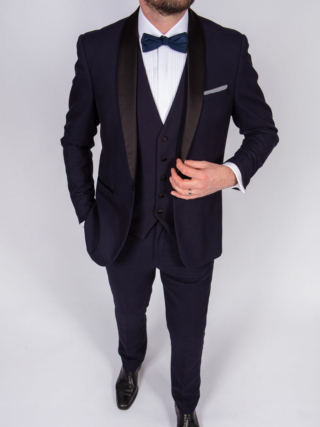 check-formal-blue-suit-hire-belfast