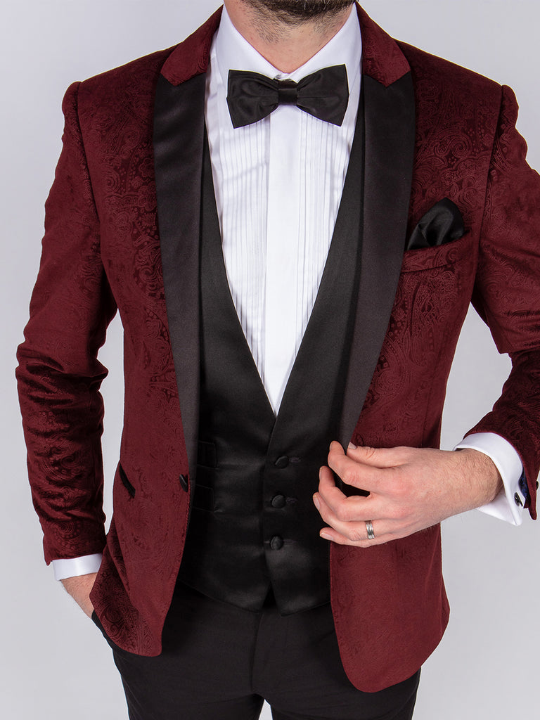 Suit Hire | Belfast | Bangor | Newtownards | Formal | Burgundy Velvet ...