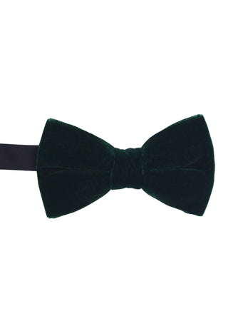 green-velvet-bow-tie-pre-tied