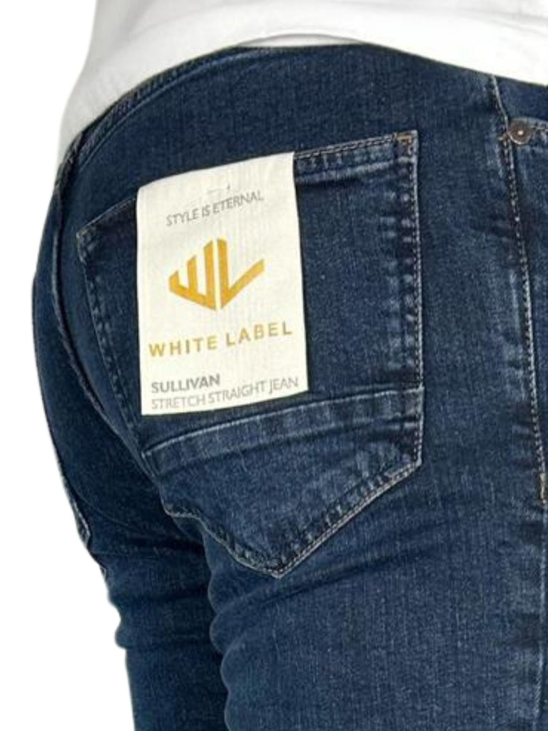 Mens Straight Jeans | Dark Blue | Navy | Cotton | Stretch | Shop ...