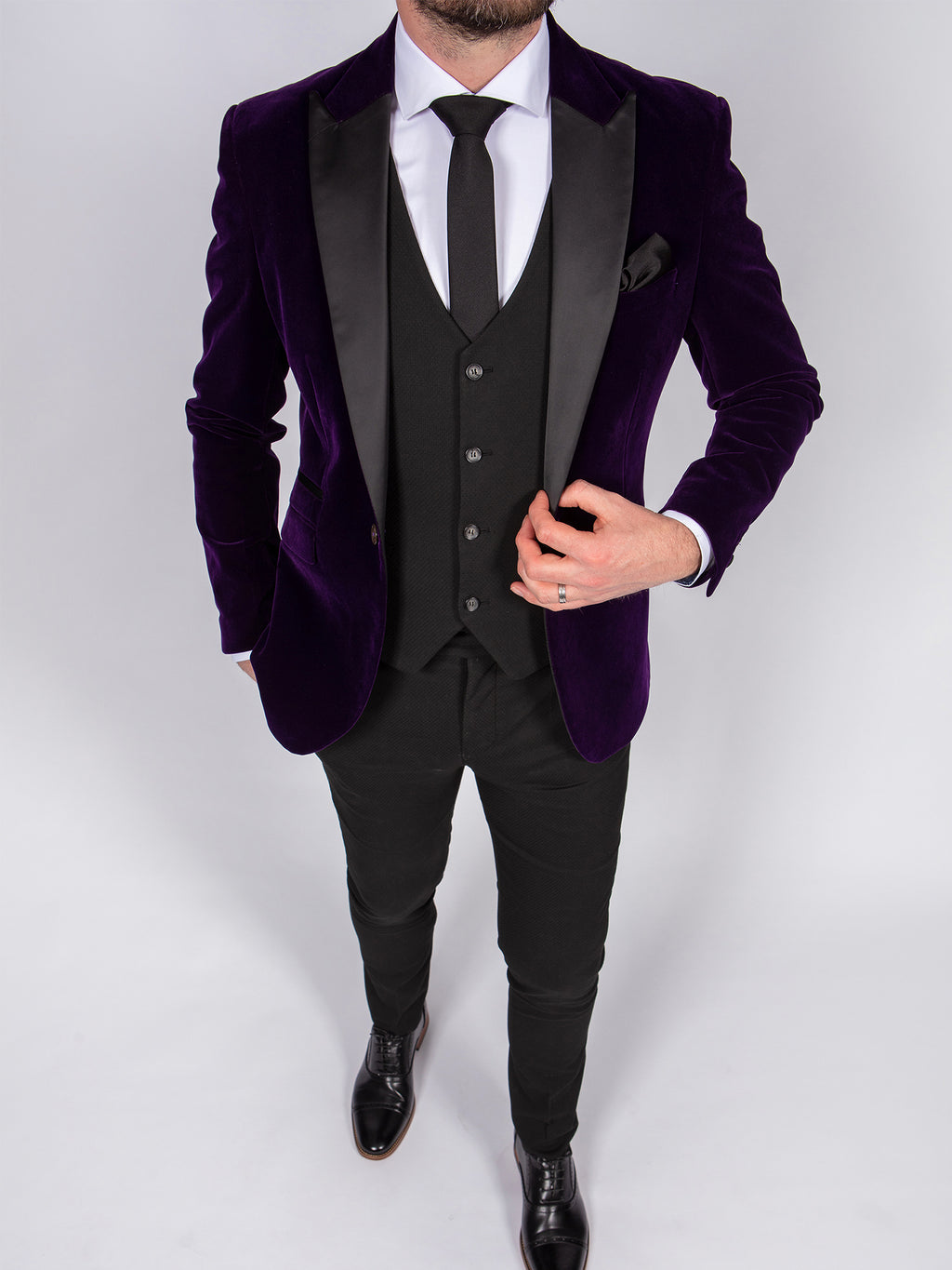 purple-velvet-formal-suit-hire-belfast