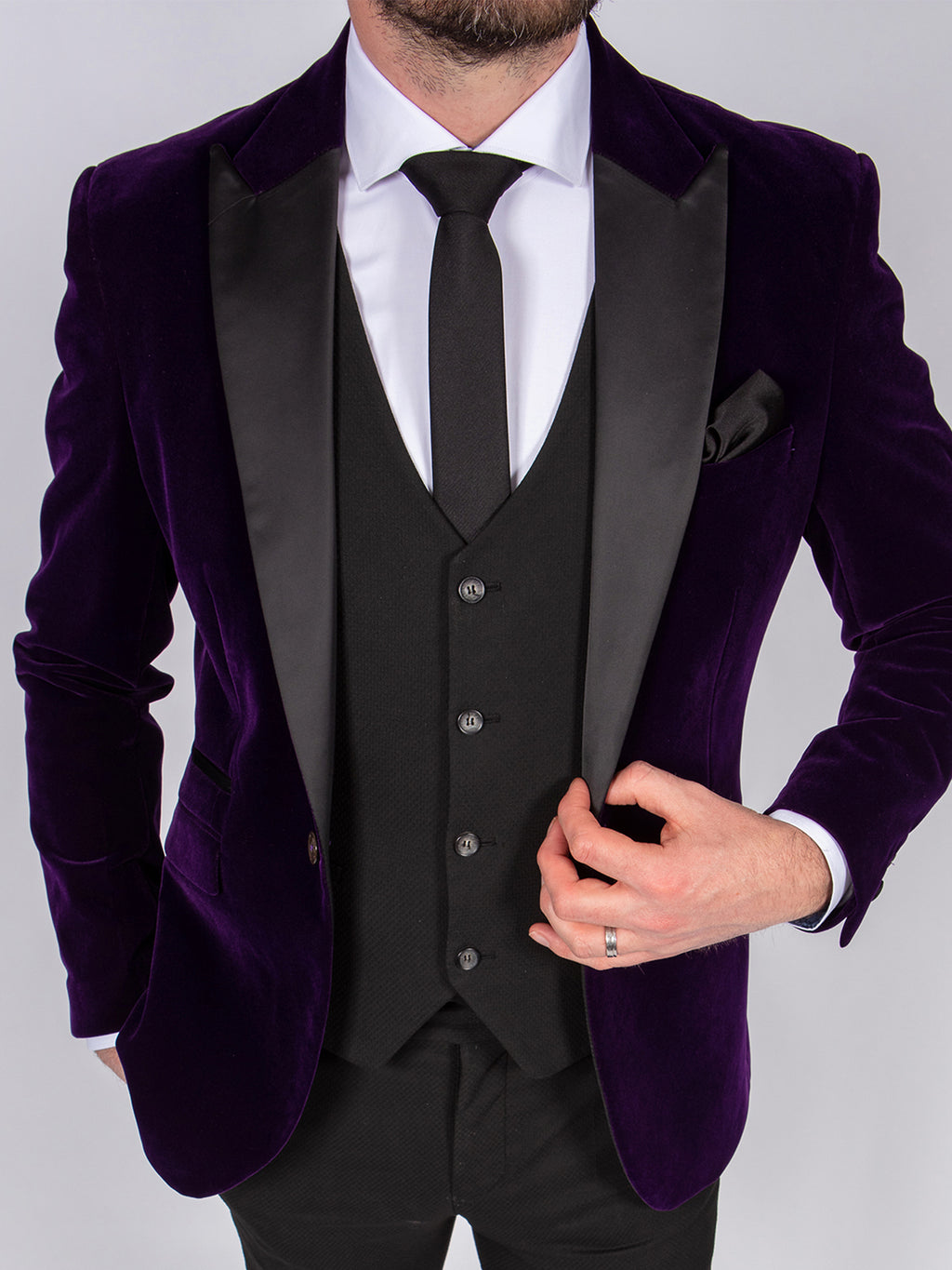 velvet-purple-formal-suit-hire-belfast