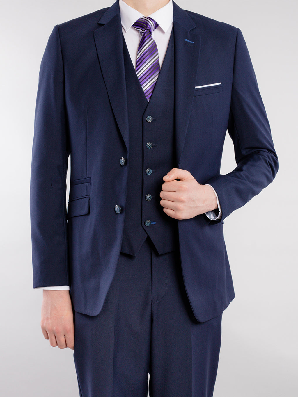 Tapered Navy Suit
