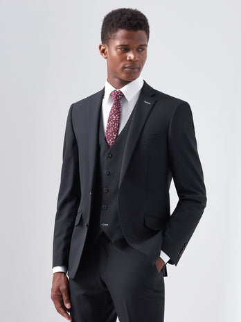 Tapered Black Suit