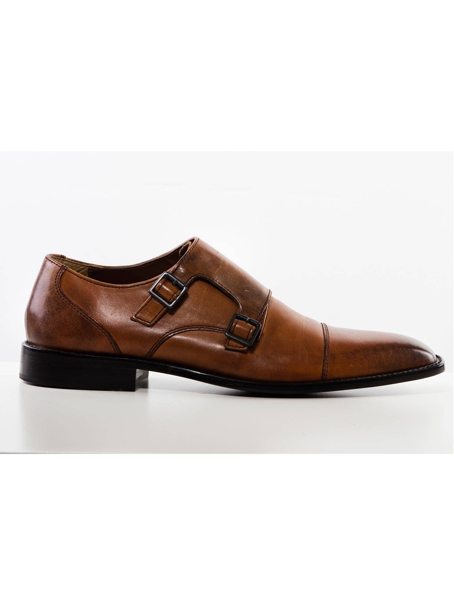 Tan sale monk shoes