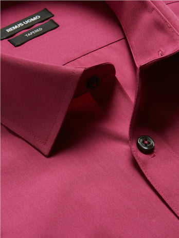 remus uomo formal shirts cerise pink