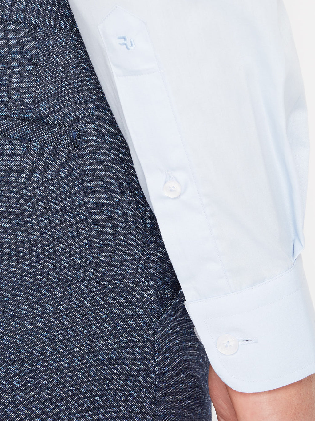 baby blue suit shirt