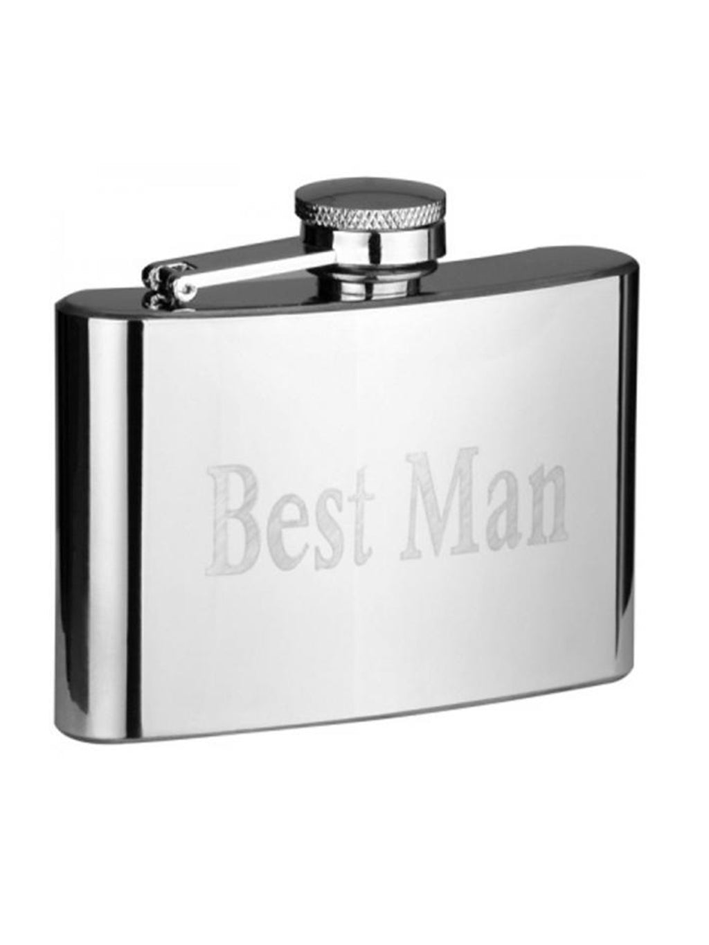 4oz Silver Wedding Hipflask