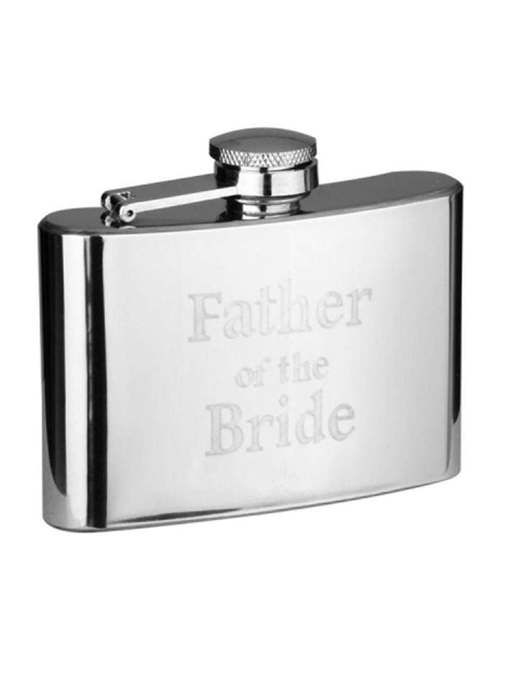4oz Silver Wedding Hipflask