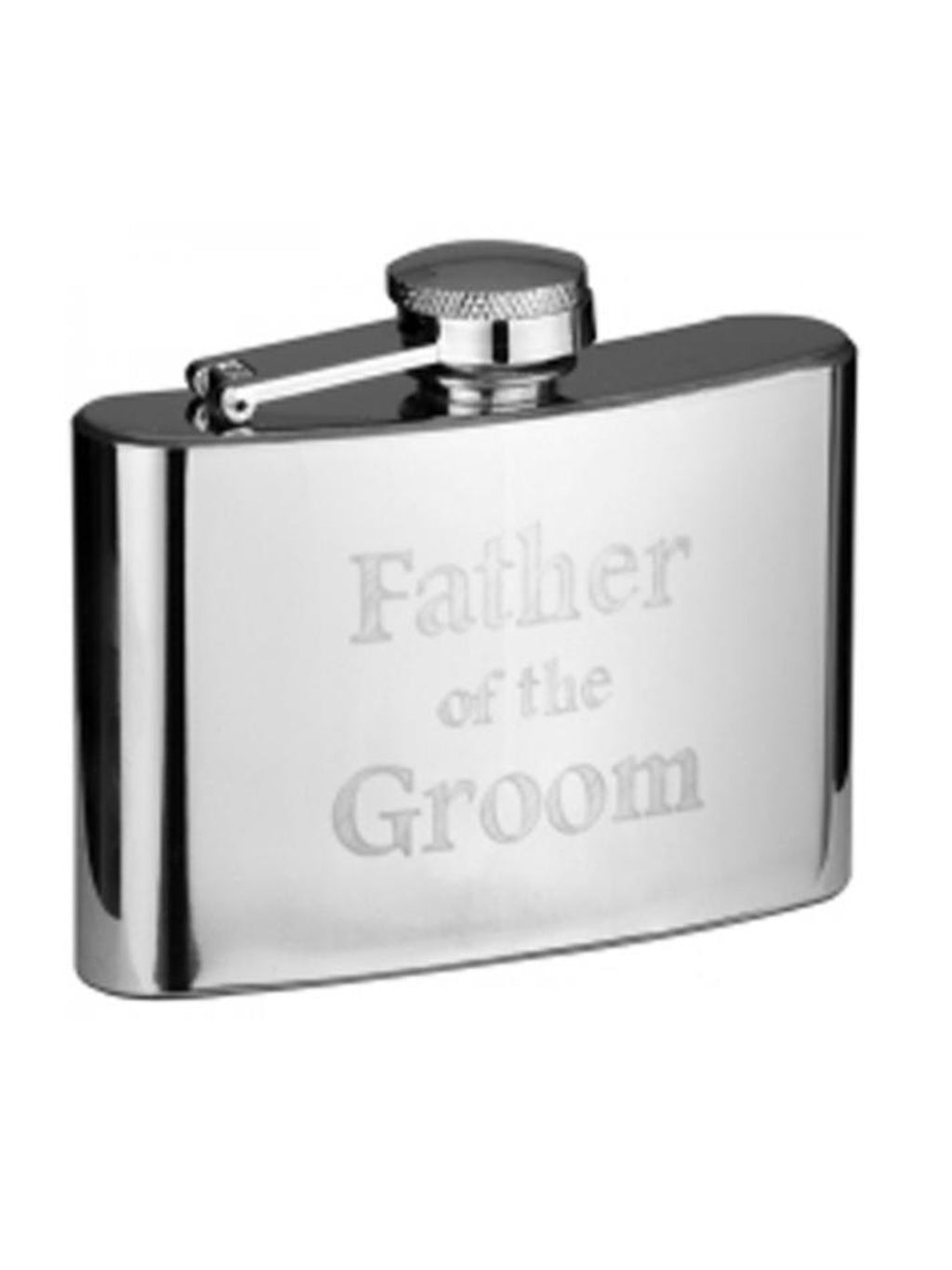 4oz Silver Wedding Hipflask