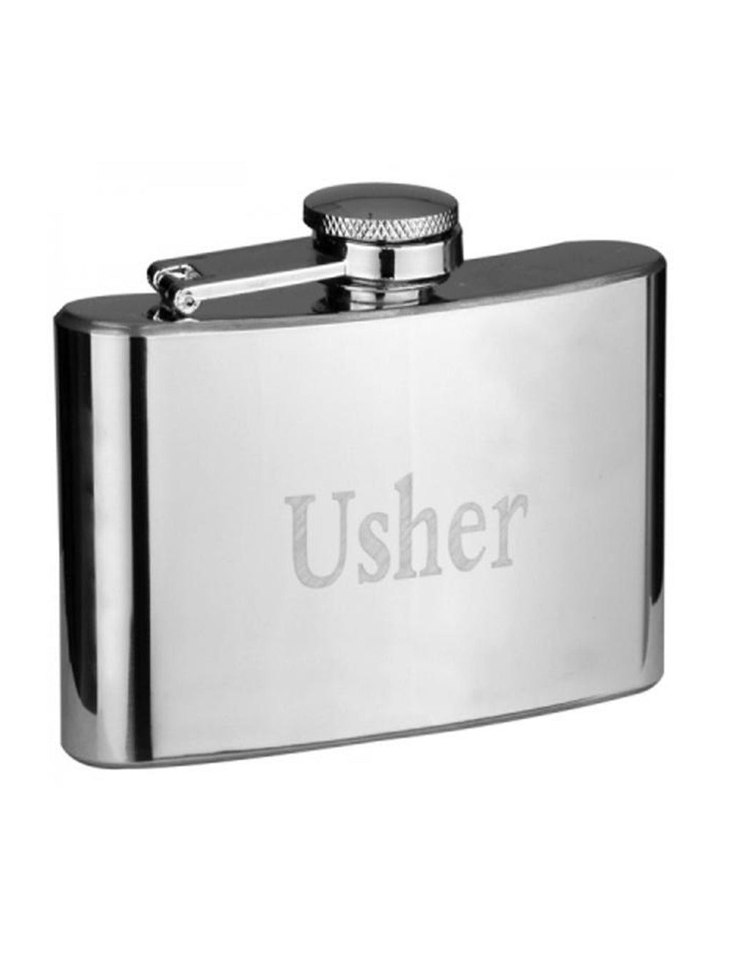 4oz Silver Wedding Hipflask