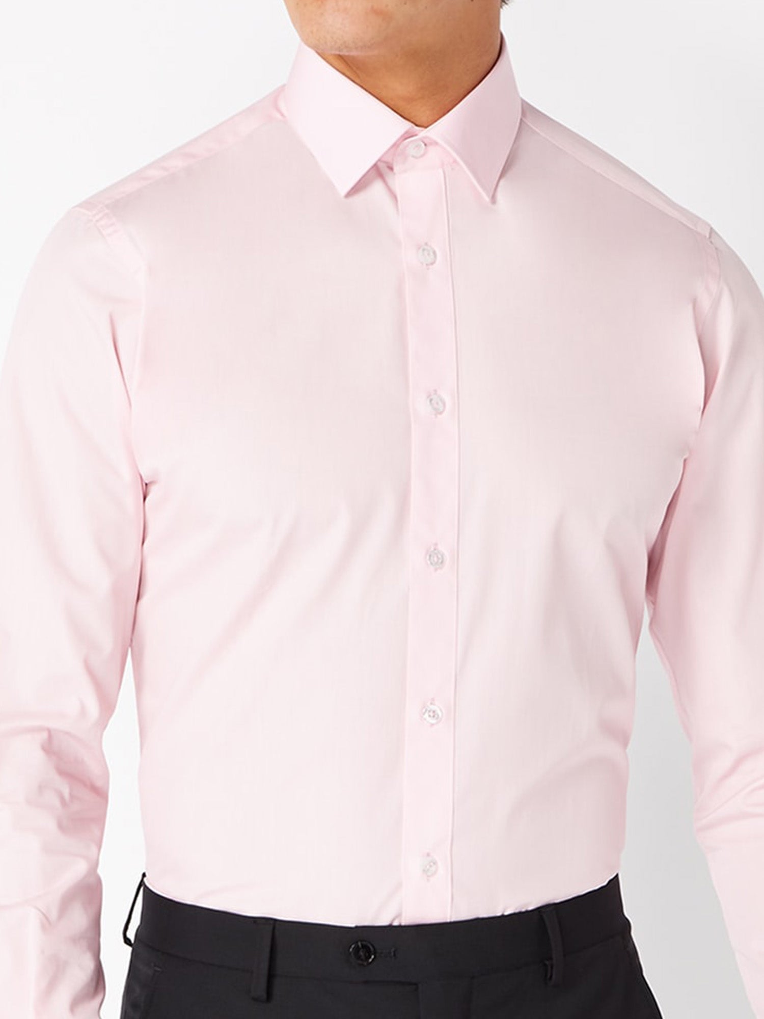 open lace back dress Hisdern Stain-Proof Pink Shirt and Checked Tie L main image 0