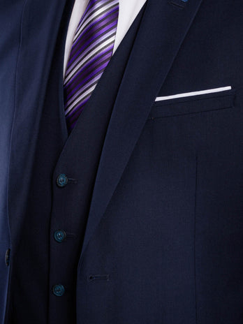 Tapered Navy Suit