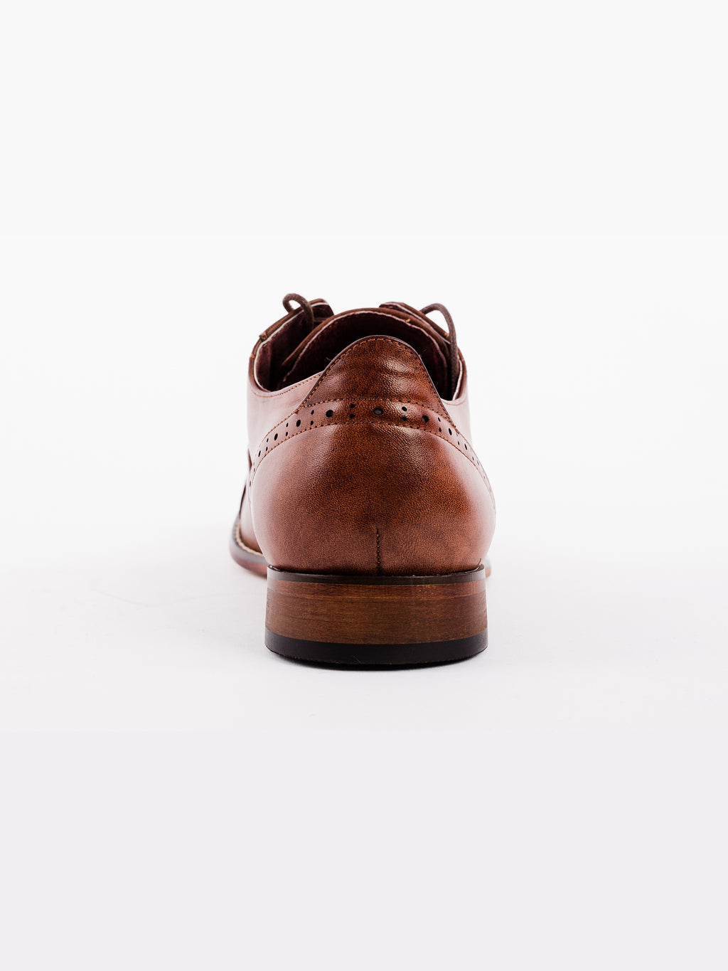 Mid Brown Capped Oxford Brogue Shoe