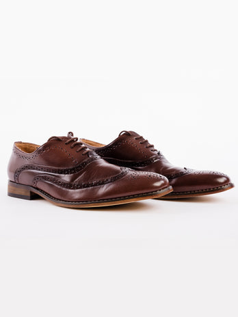 Brown Oxford Brogue Shoe