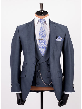 Airforce Mohair Lounge Wedding Suit