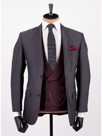 Charcoal Mohair Wedding Suit