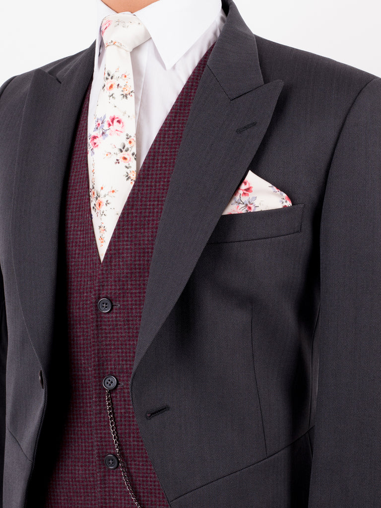 Tailcoat Suit Hire Belfast Wedding Grey Newtwonards FOCUS