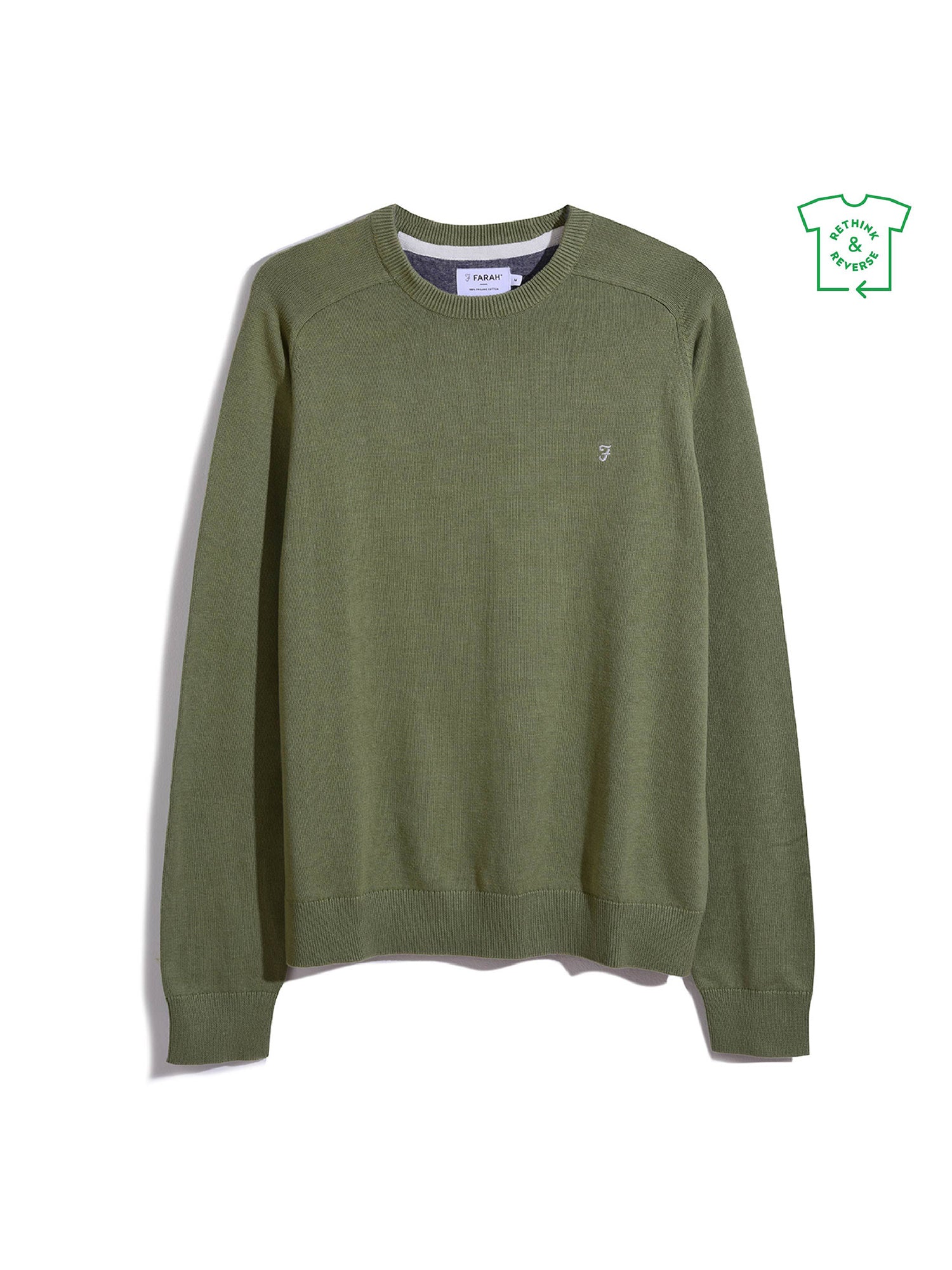 Farah | Crew | Jumper | Stern | Green | Sweater | Shop Now – FOCUS