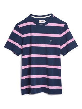 farah-striped-t-shirt-pink