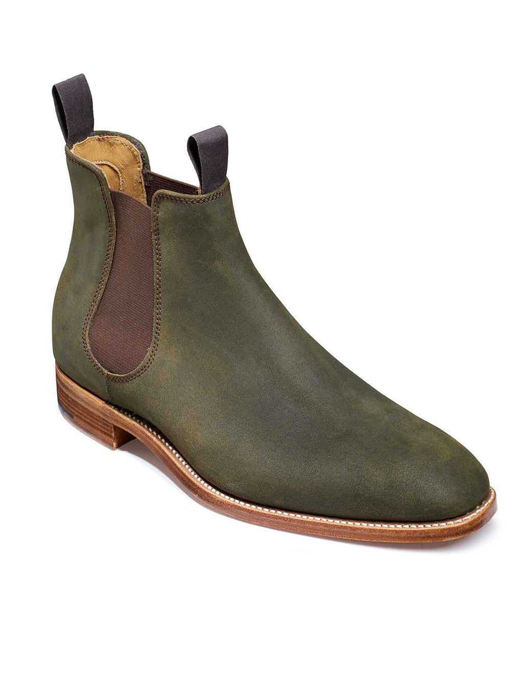 barker mansfield green suede boots