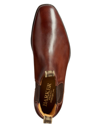 mansfield walnut calf chelsea boot from barker shoes