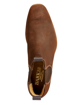 mansfield brown suede chelsea boot from barker shoes
