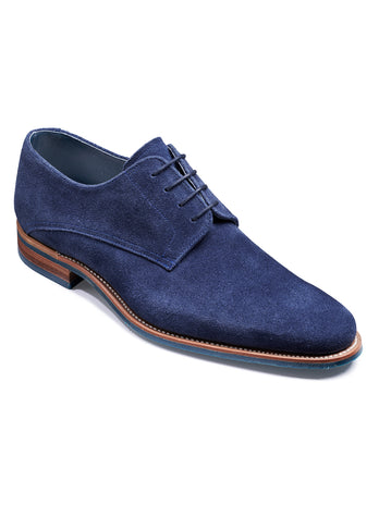 navy suede barker shoes