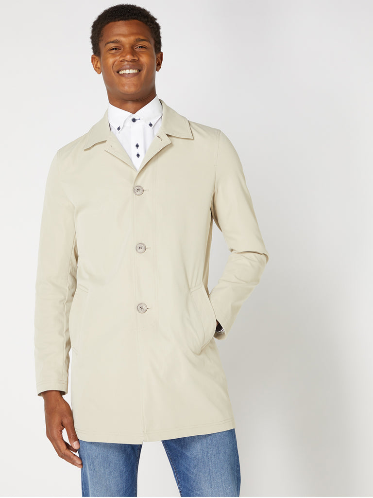 Trench Coat | Raincoat | Beige | Remus Uomo – FOCUS Menswear