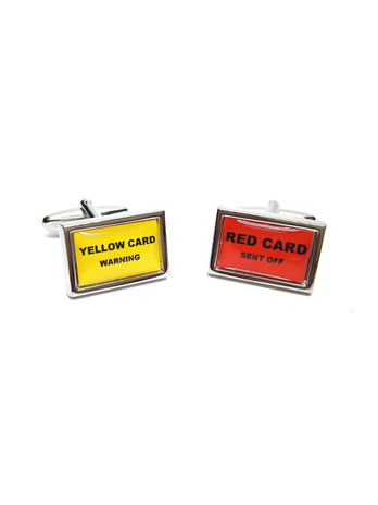 Red / Yellow Card Cufflinks