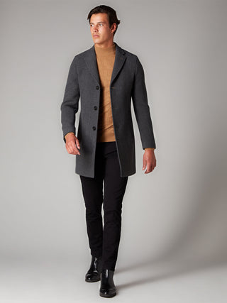 grey wool overcoat