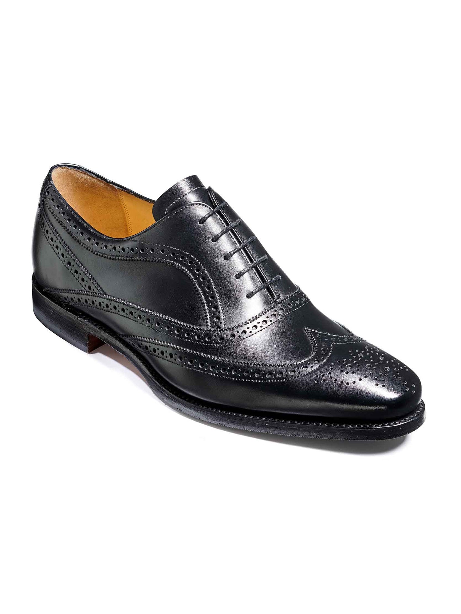 Barker Shoes Turing Black Brogues Buy Now FOCUS Menswear